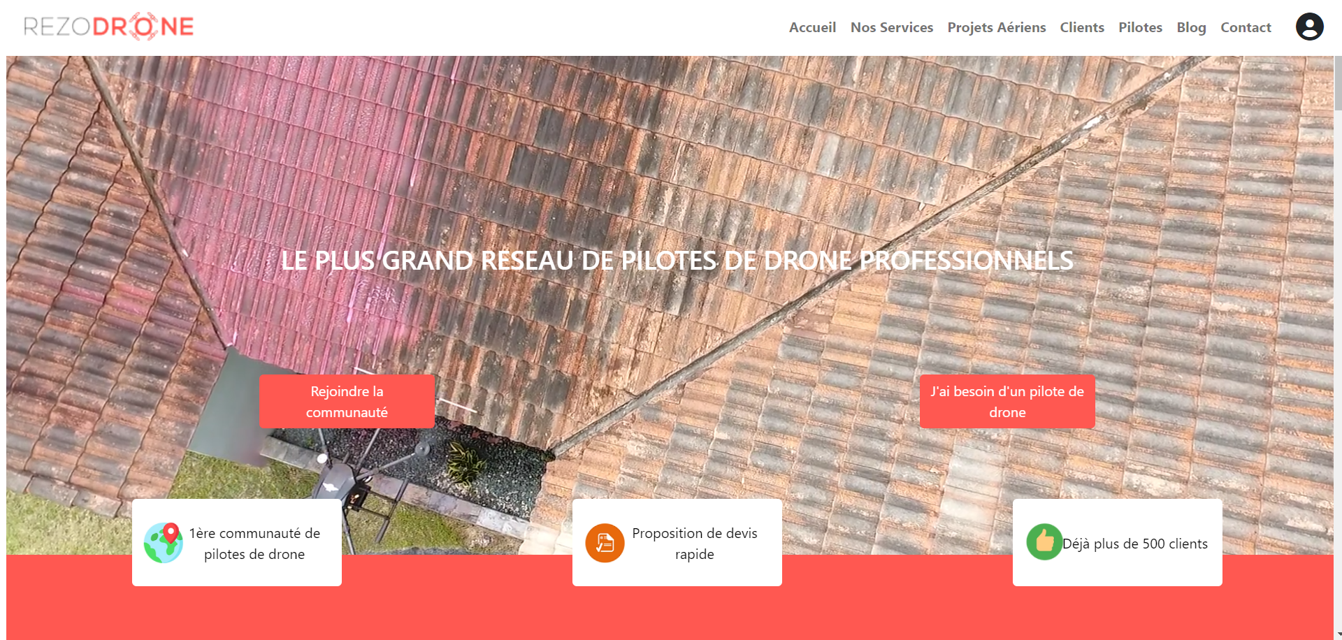 Aperçu du site http://www.rezodrone.com