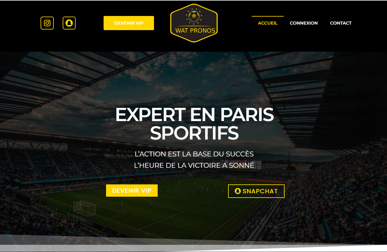 Aperçu du site http://watpronos.com