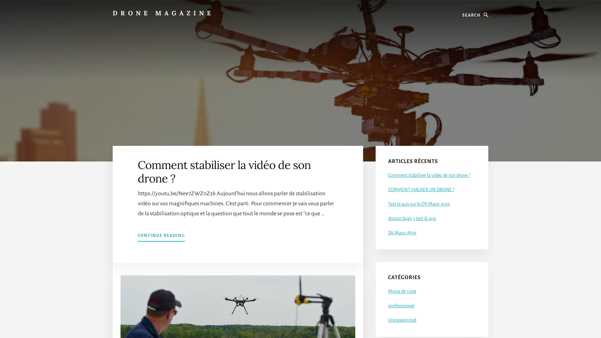 Aperçu du site https://drone-magazine.fr