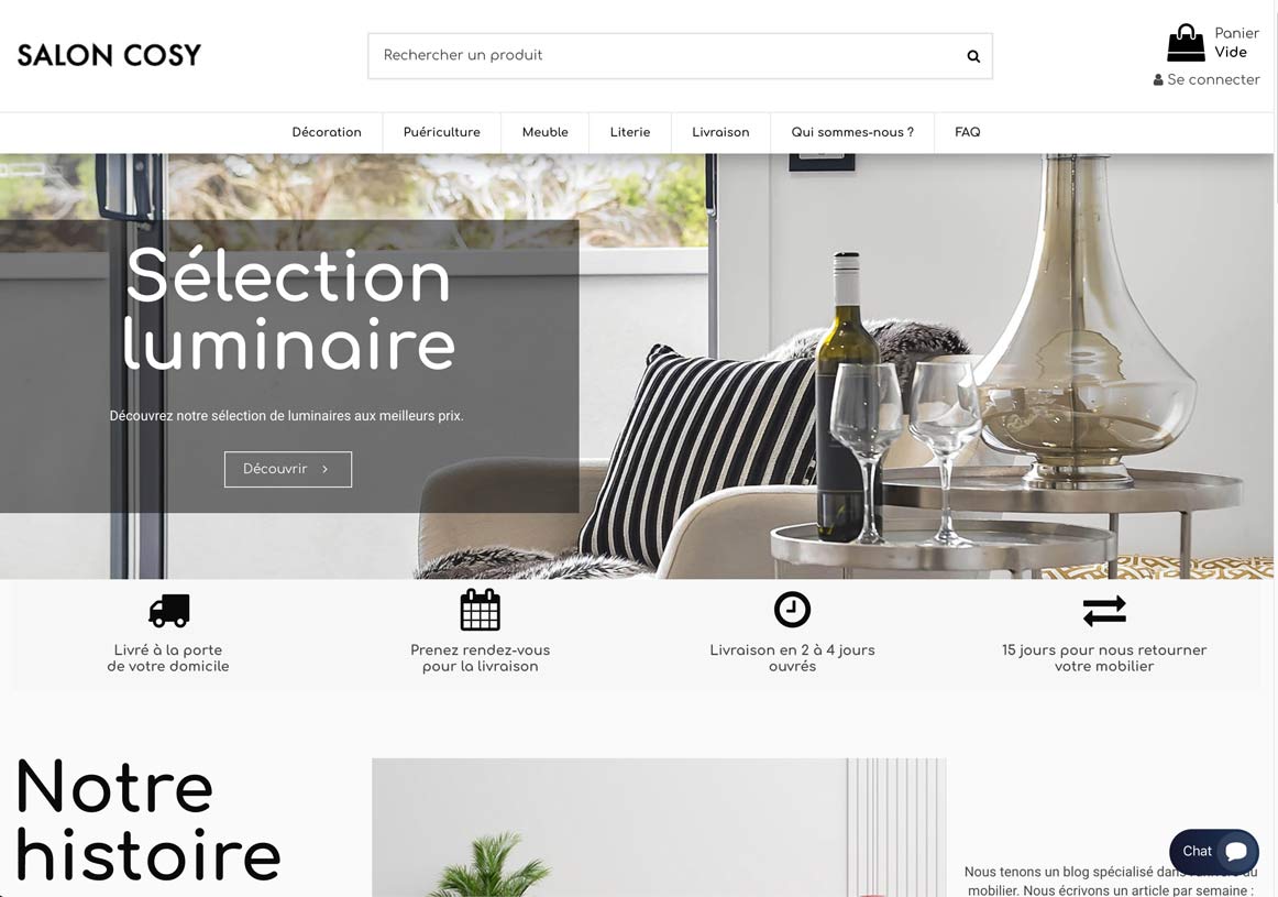 Saloncosy : e-commerce de déco...