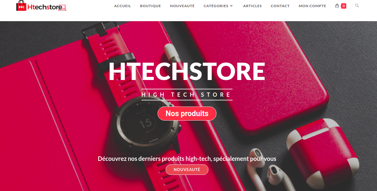 Aperçu du site https://htechstore.com