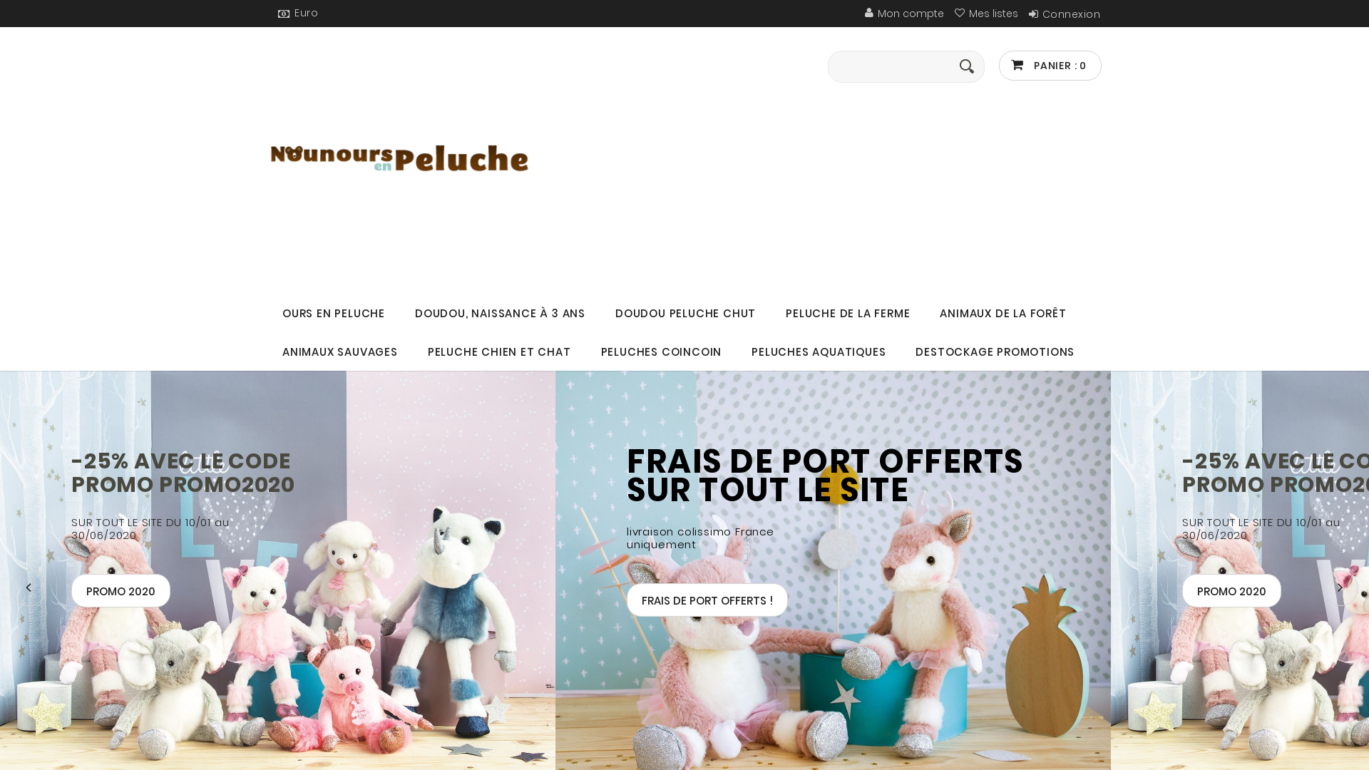 Aperçu du site https://nounours-en-peluche.com