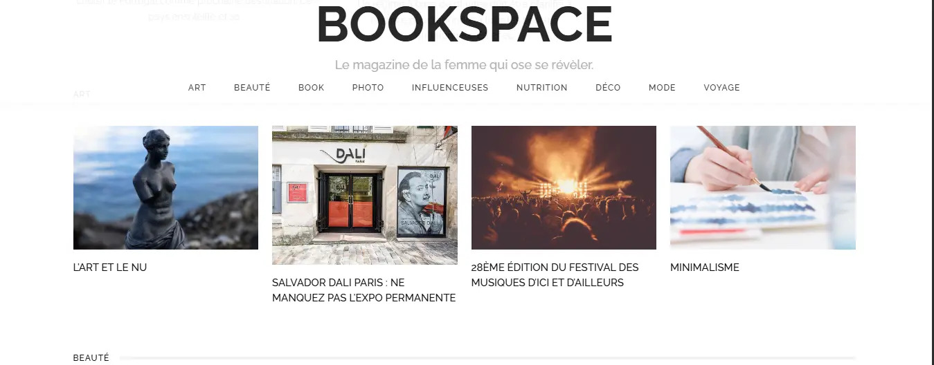 Aperçu du site http://Bookspace.fr