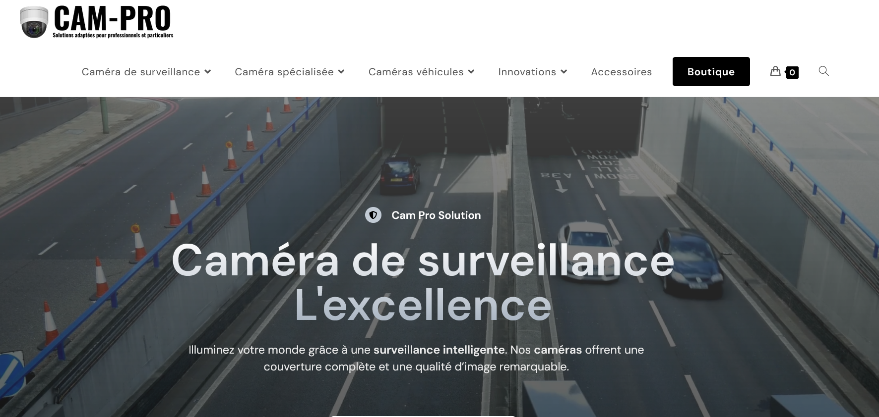 Aperçu du site https://cam-pro-solution.com/