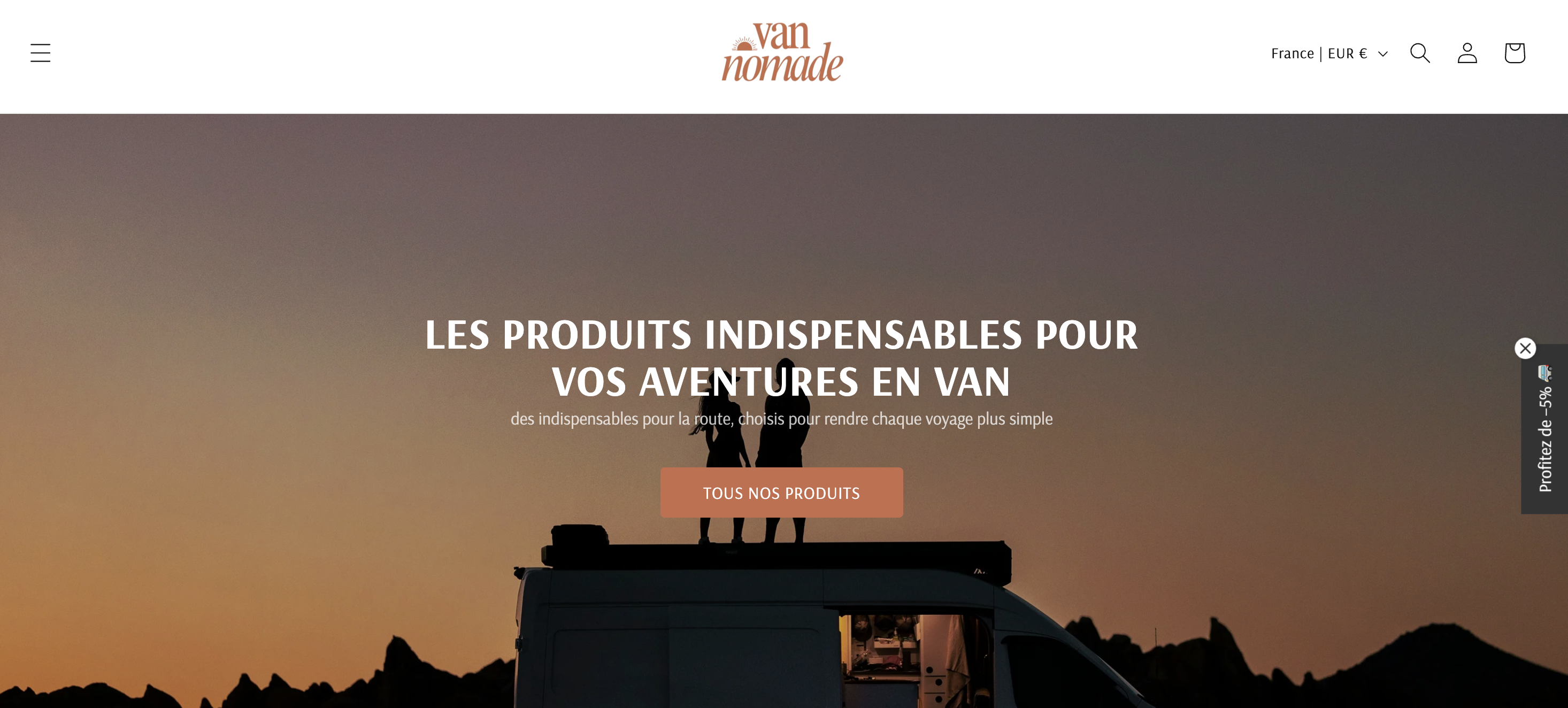 Aperçu du site http://https://vannomade.fr/