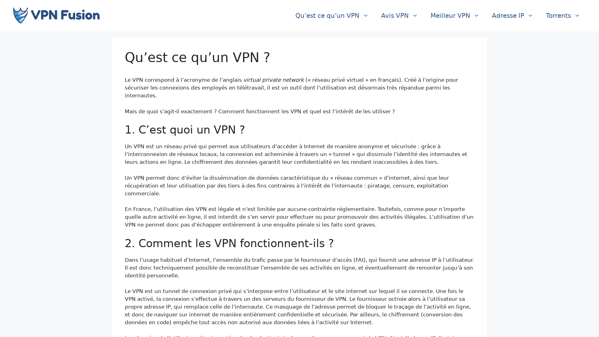 VPN FUSION