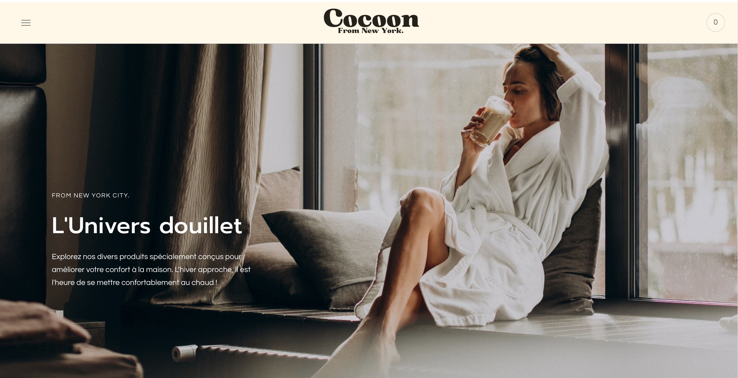 Aperçu du site http://cocoonparis.myshopify.com/