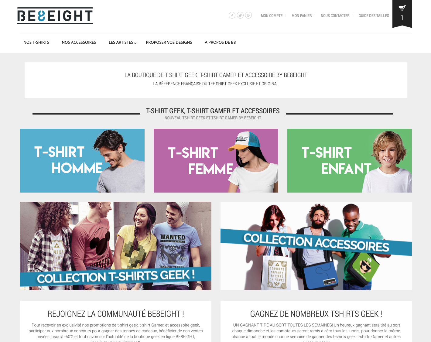 Aperçu du site https://be8eight.com