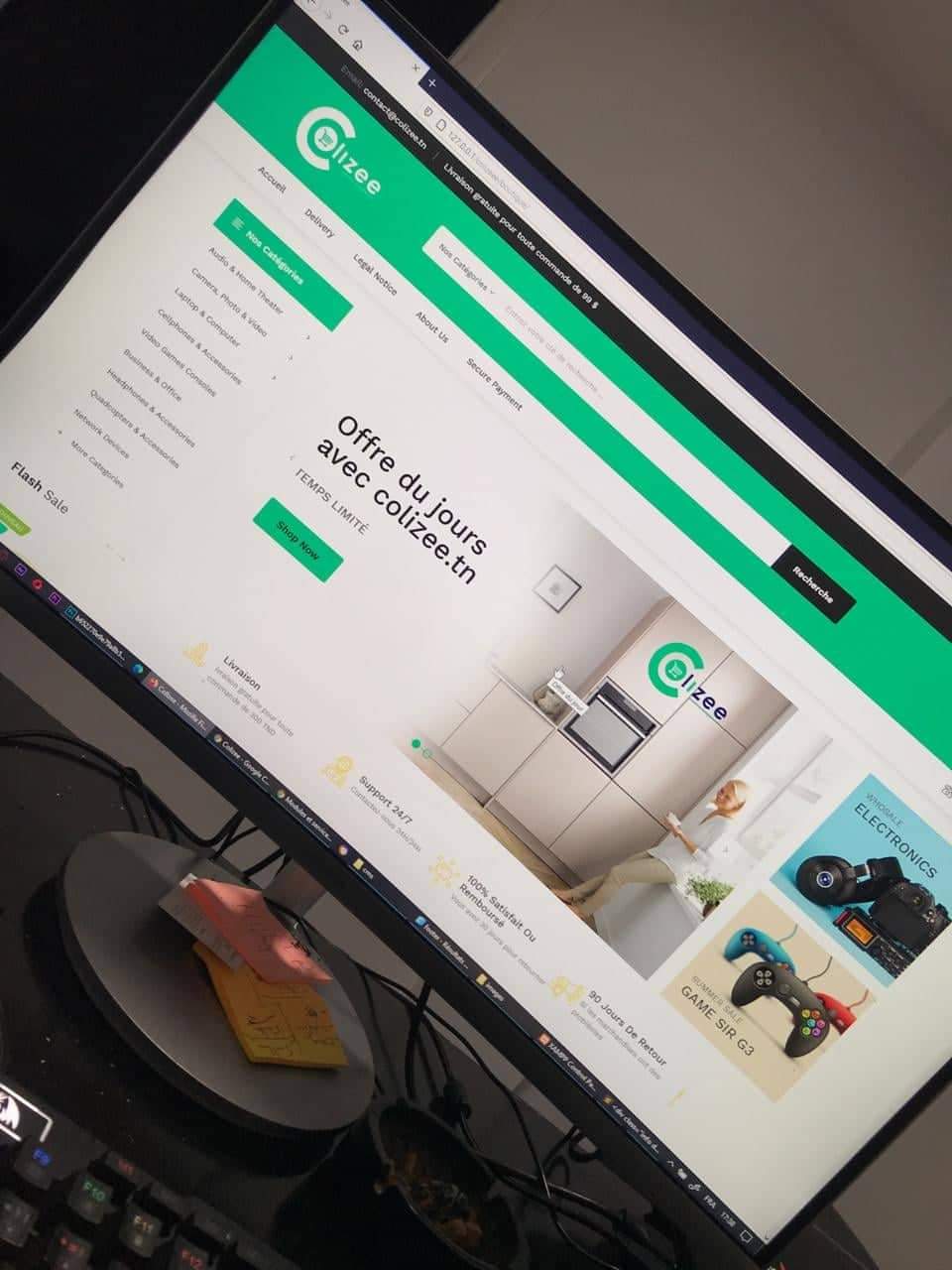 Aperçu du site https://colizee.tn