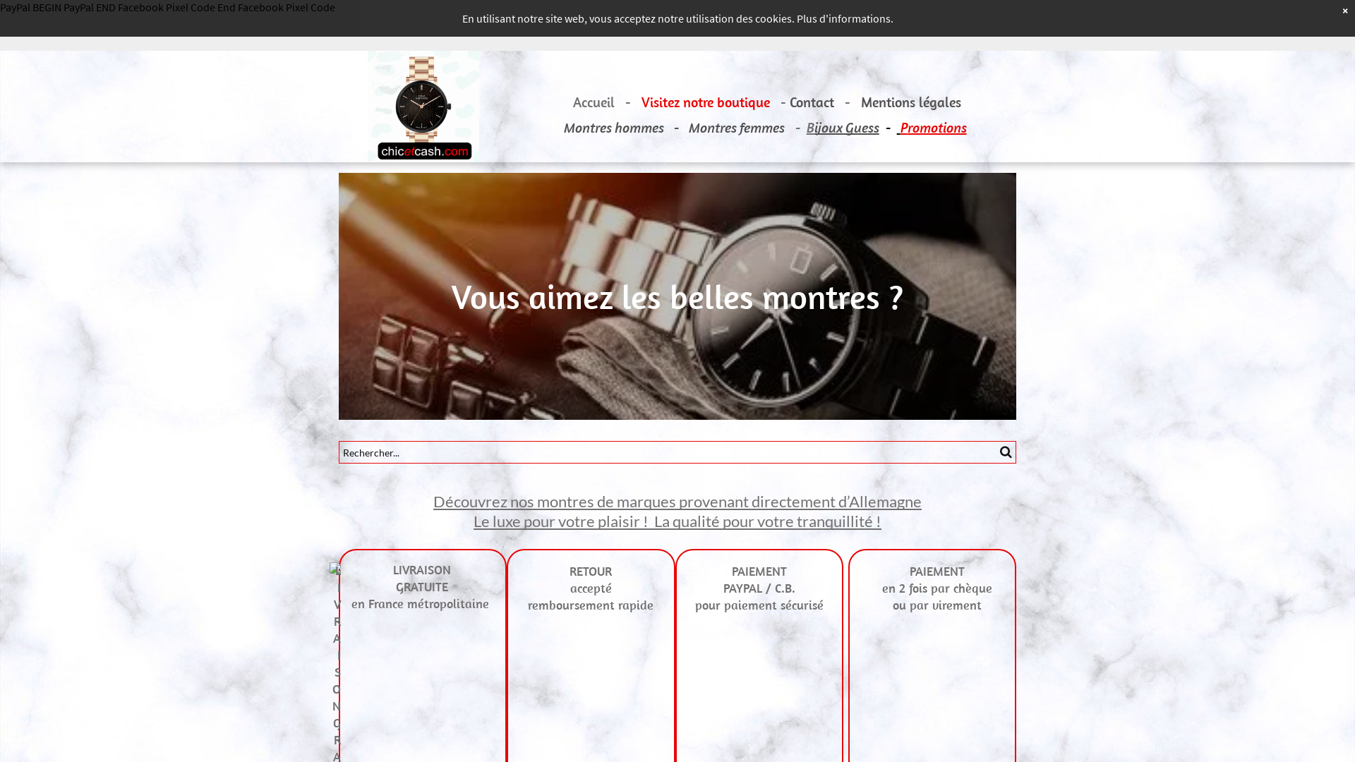 Aperçu du site https://www.chicetcash.com