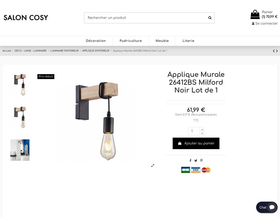 Aperçu du site https://saloncosy.com/