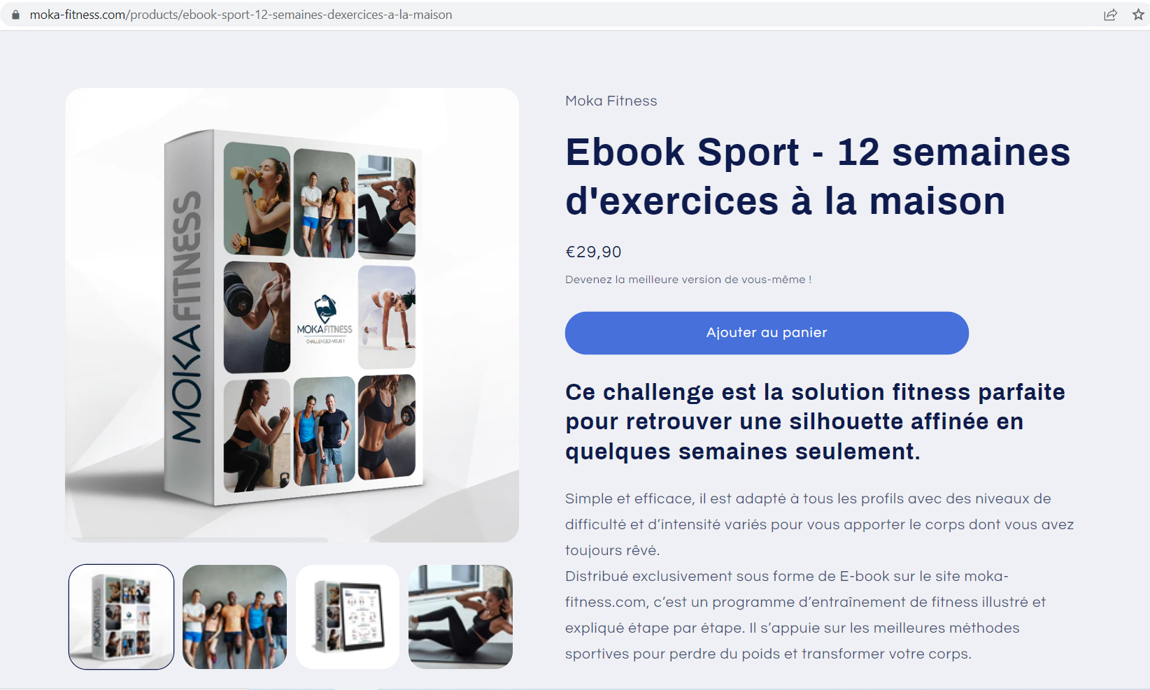 Aperçu du site https://www.moka-fitness.com
