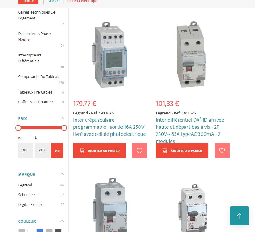 Aperçu du site http://https://www.entrepotelectrique.com/
