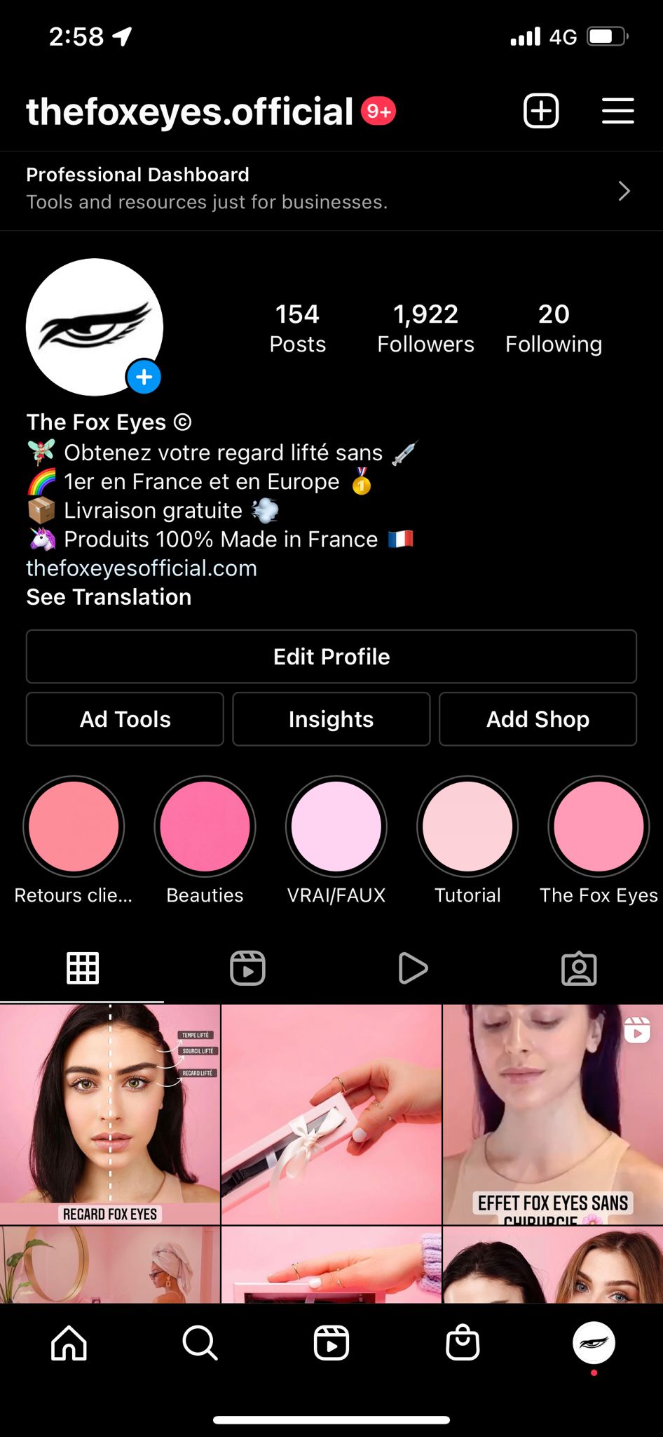 Aperçu du site http://thefoxeyesofficial.com