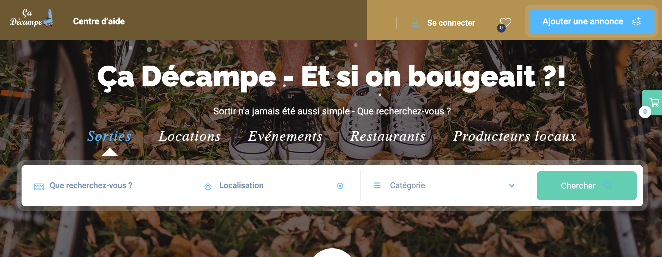 Aperçu du site http://www.cadecampe.com