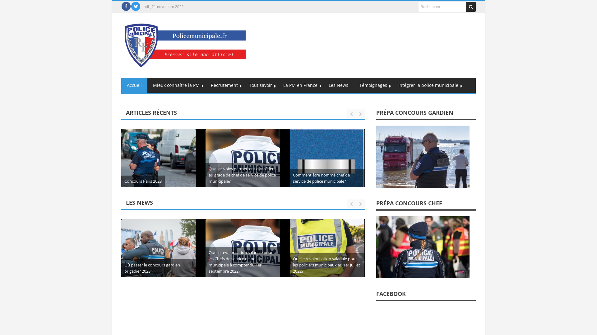 Aperçu du site https://policemunicipale.fr