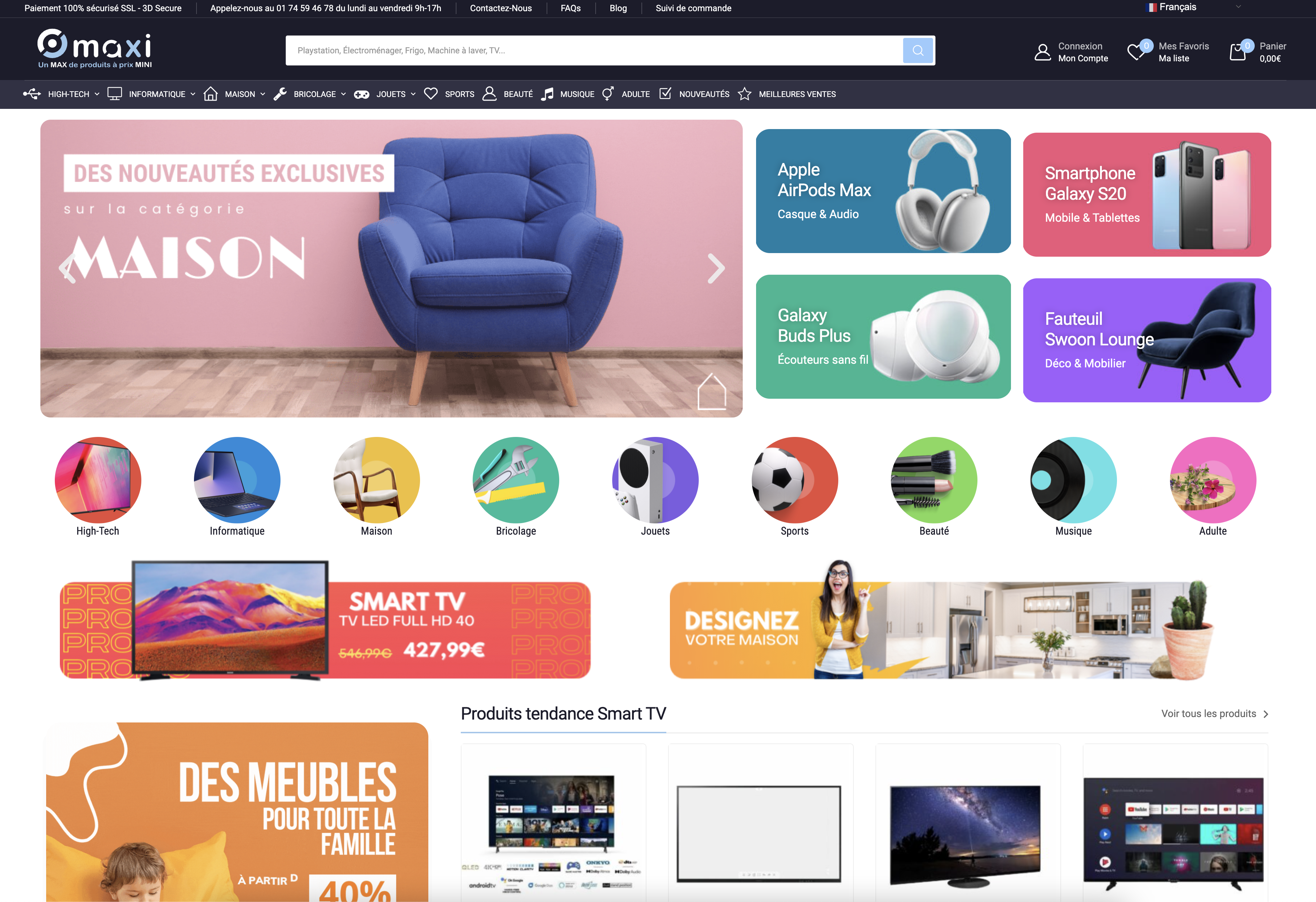 Aperçu du site http://omaxi.fr