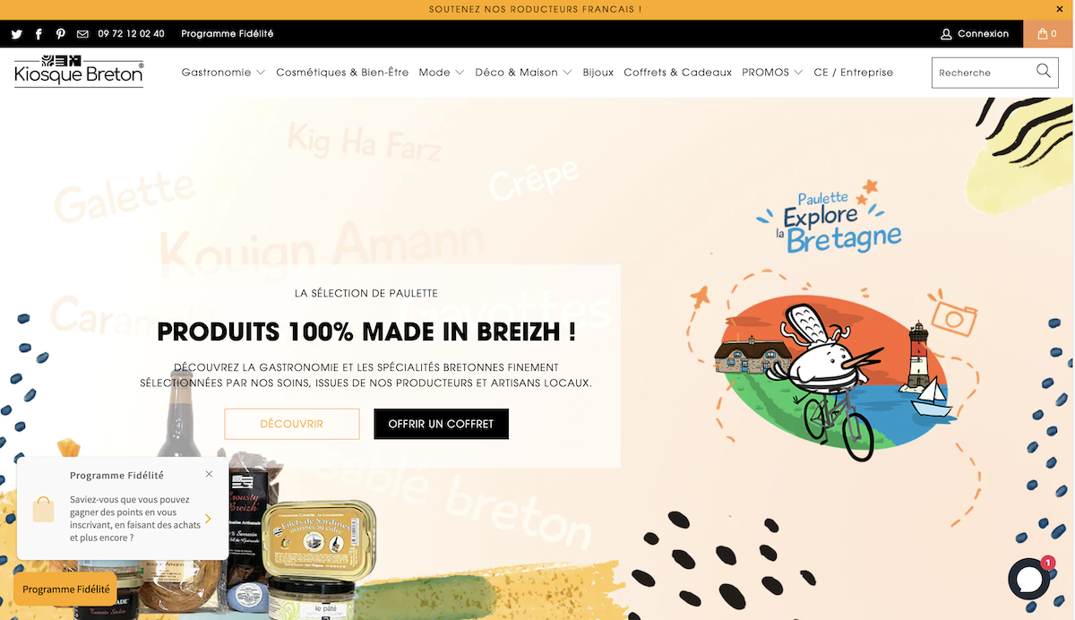 Aperçu du site http://www.lekiosquebreton.fr