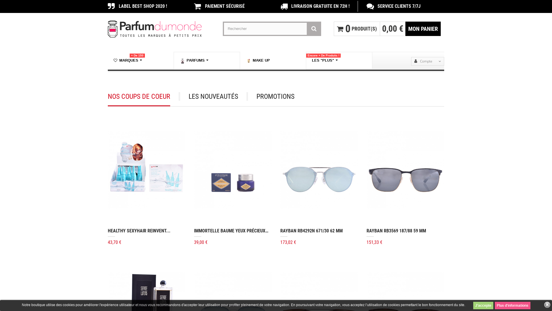 Aperçu du site https://parfumdumonde.com