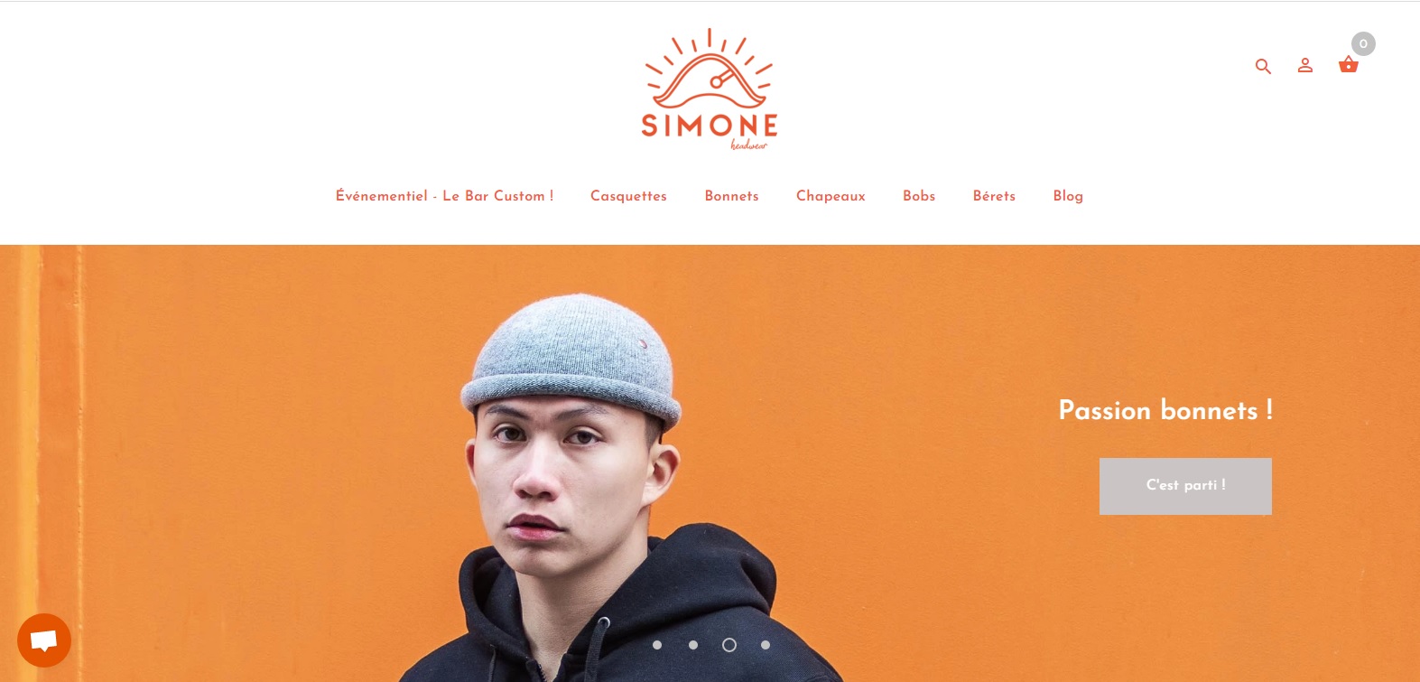 Aperçu du site http://simoneheadwear.com
