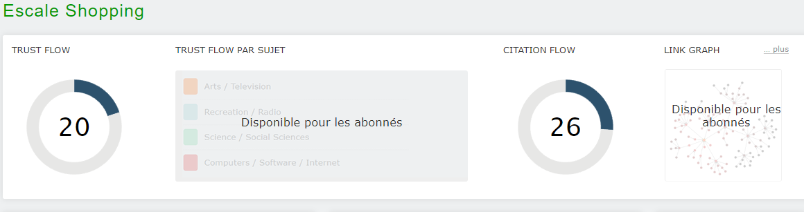 Aperçu du site http://escaleshopping.fr/