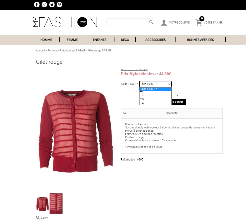 Aperçu du site http://http://www.myfashionlove.com/index.cfm