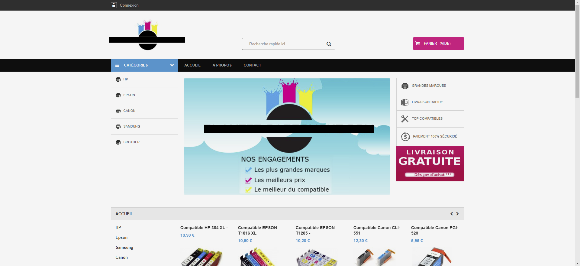 Aperçu du site https://www.planete-cartouche.com/
