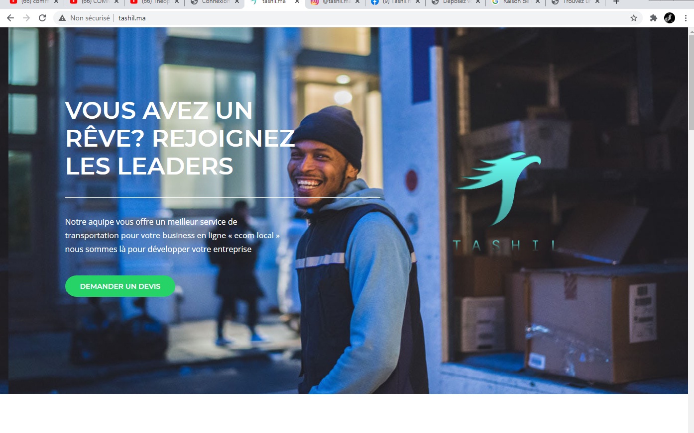 Aperçu du site http://http://tashil.ma/
