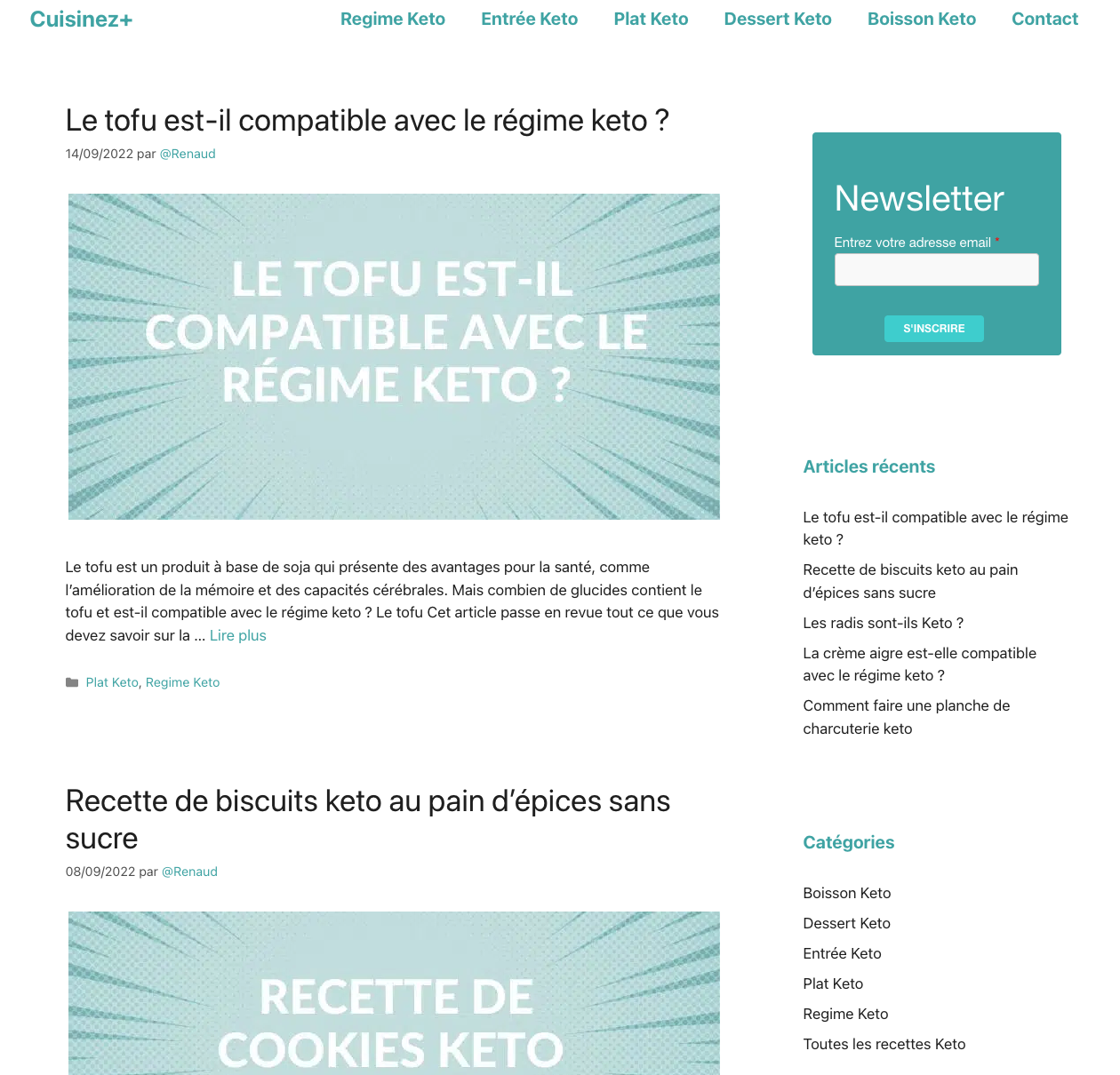 Aperçu du site https://cuisinez-plus.com/