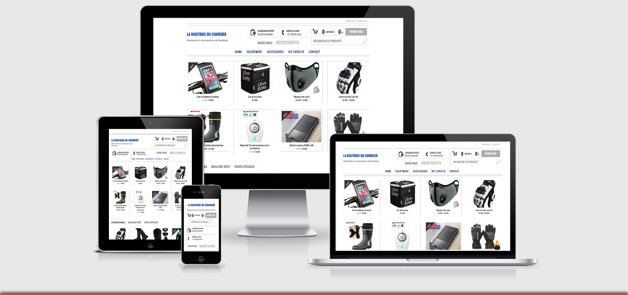 Aperçu du site https://laboutiqueducoursier.com