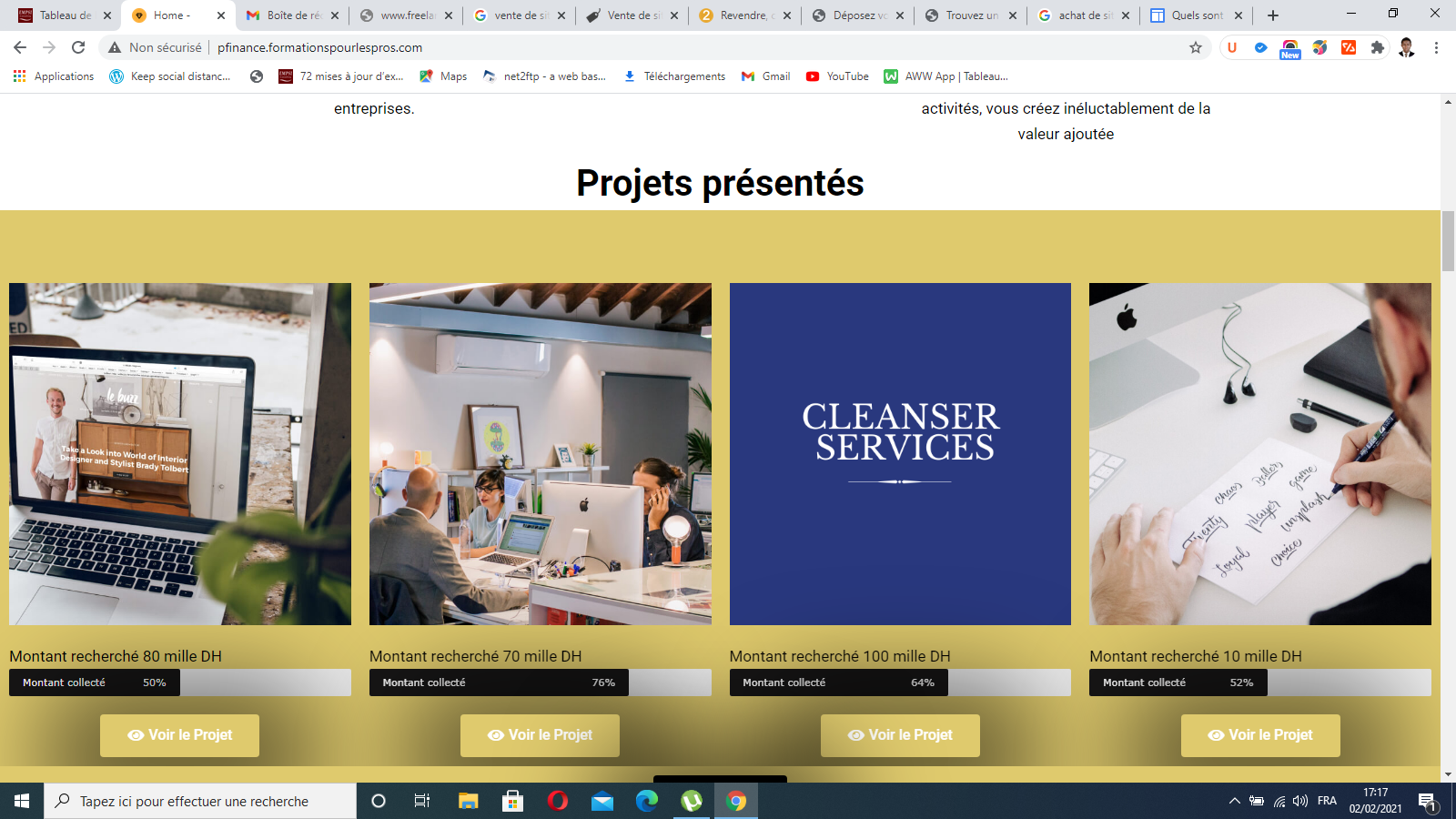 Aperçu du site http://http://pfinance.formationspourlespros.com/