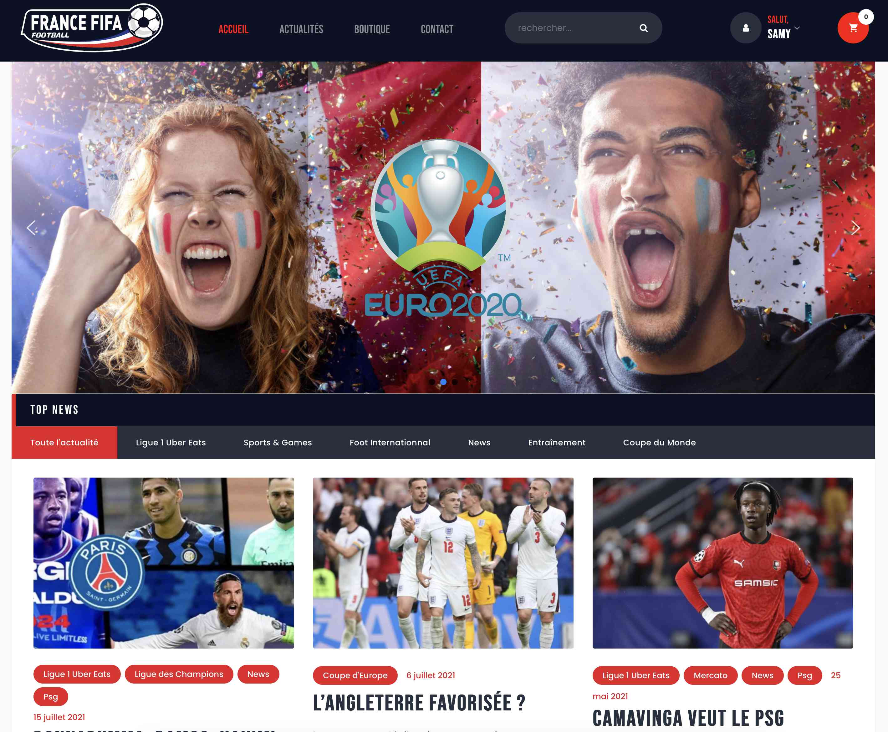 Aperçu du site http://www.francefifa.fr/