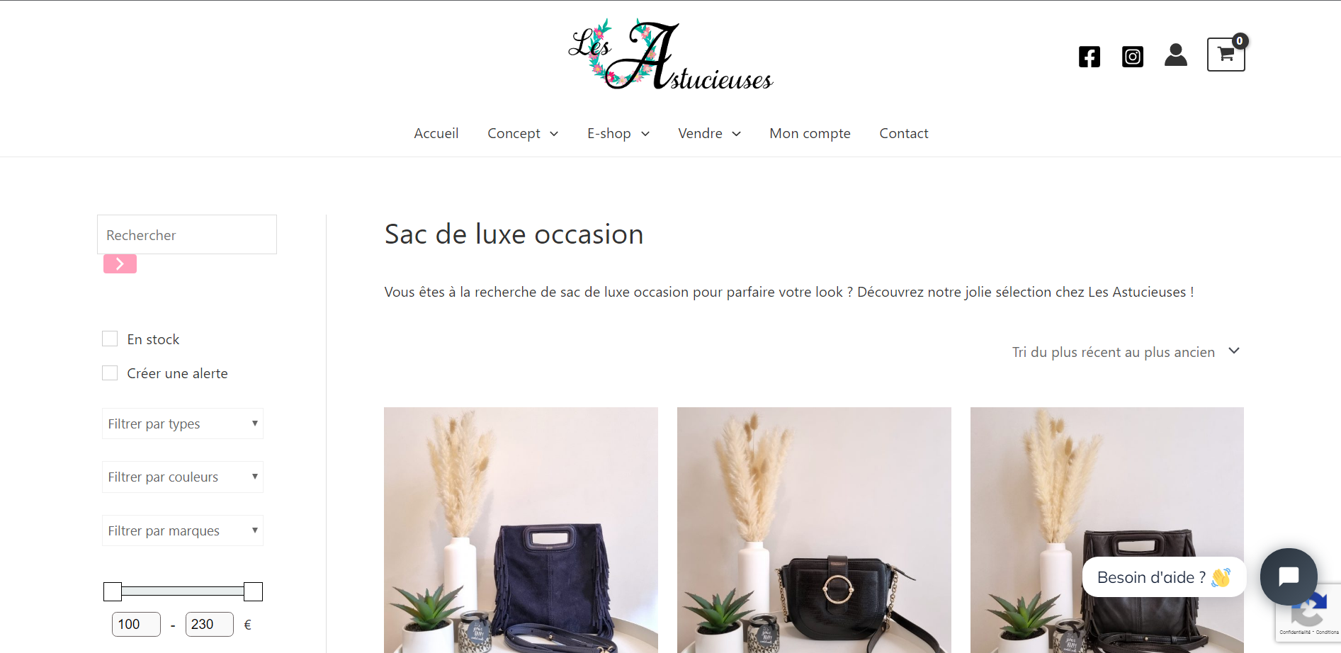 Aperçu du site https://les-astucieuses.com