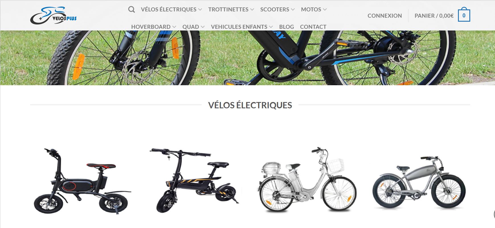 Aperçu du site https://velosplus.com