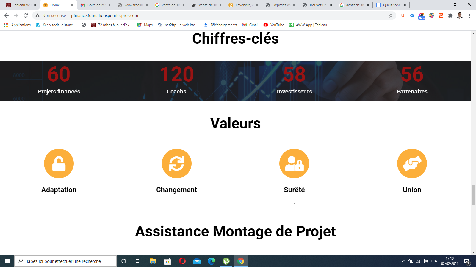 Aperçu du site http://http://pfinance.formationspourlespros.com/