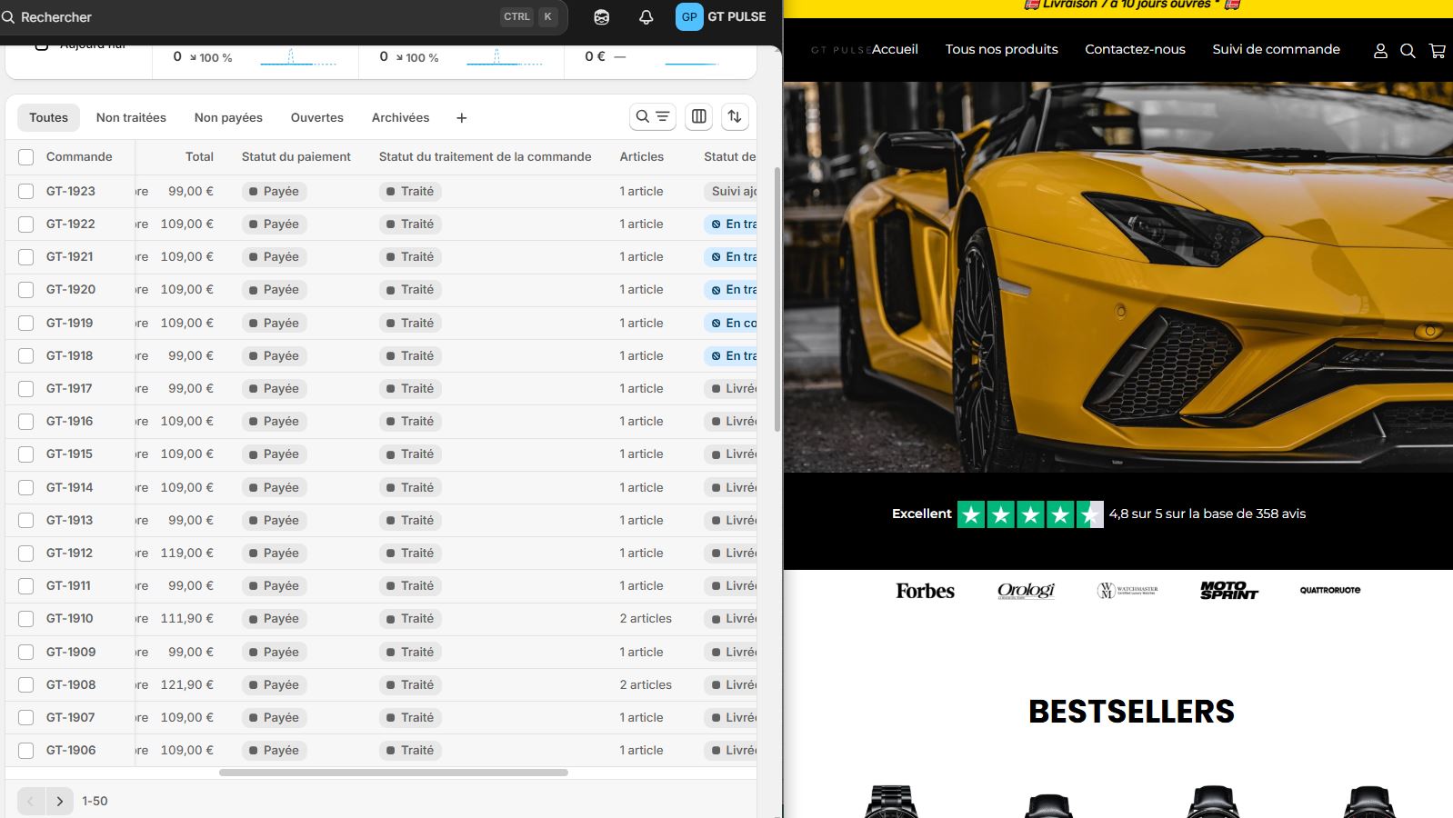 Aperçu du site https://gt-pulse.com