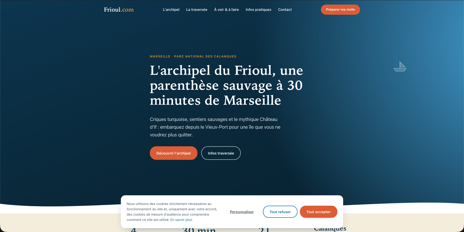 Aperçu du site https://frioul.com